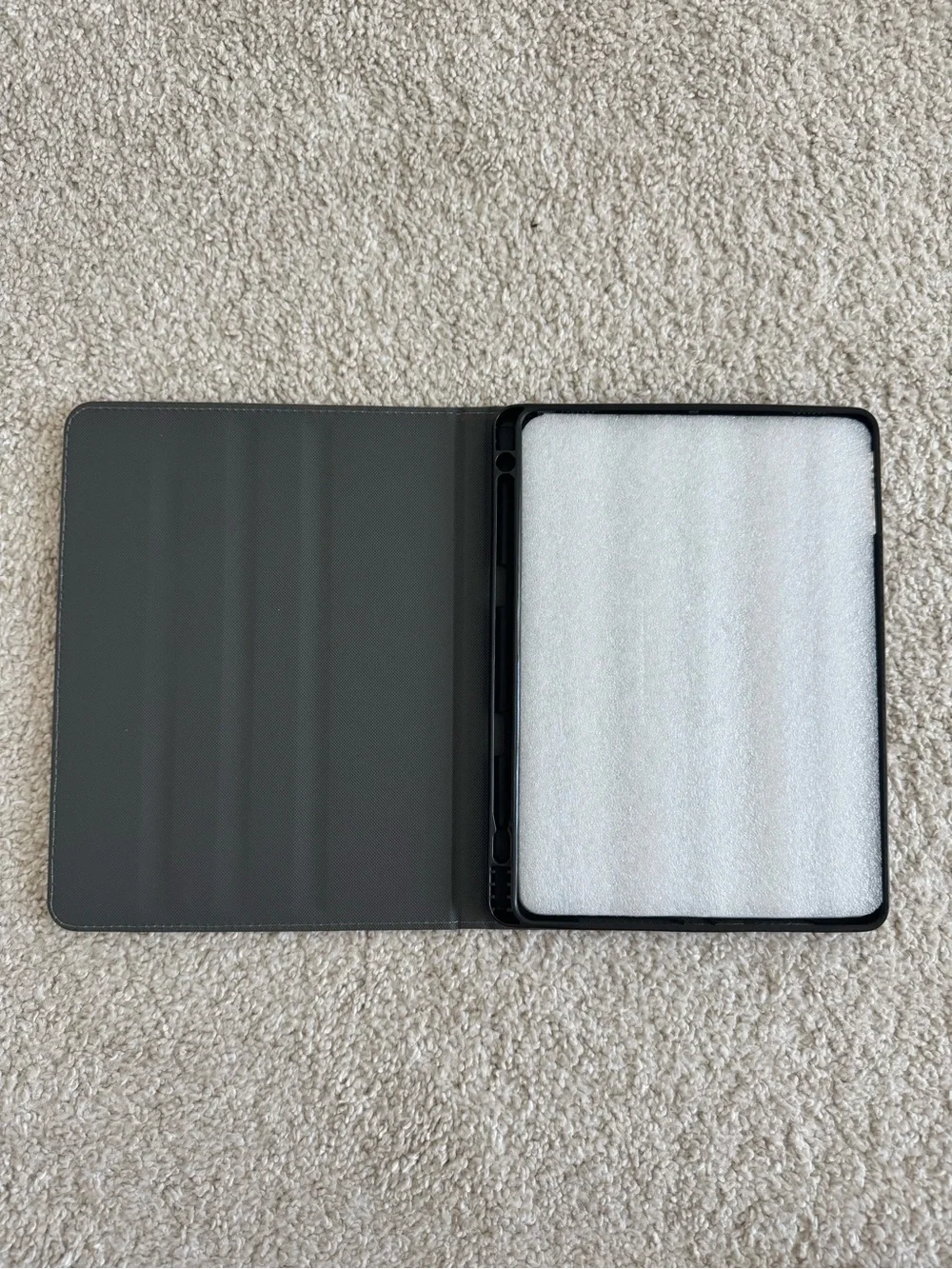 Woven Leather Milky Beige iPad Book Cover, NWT